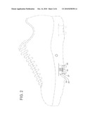 WEIGHT MEASURING SHOE HAVING A RETRACTABLE SCALE diagram and image