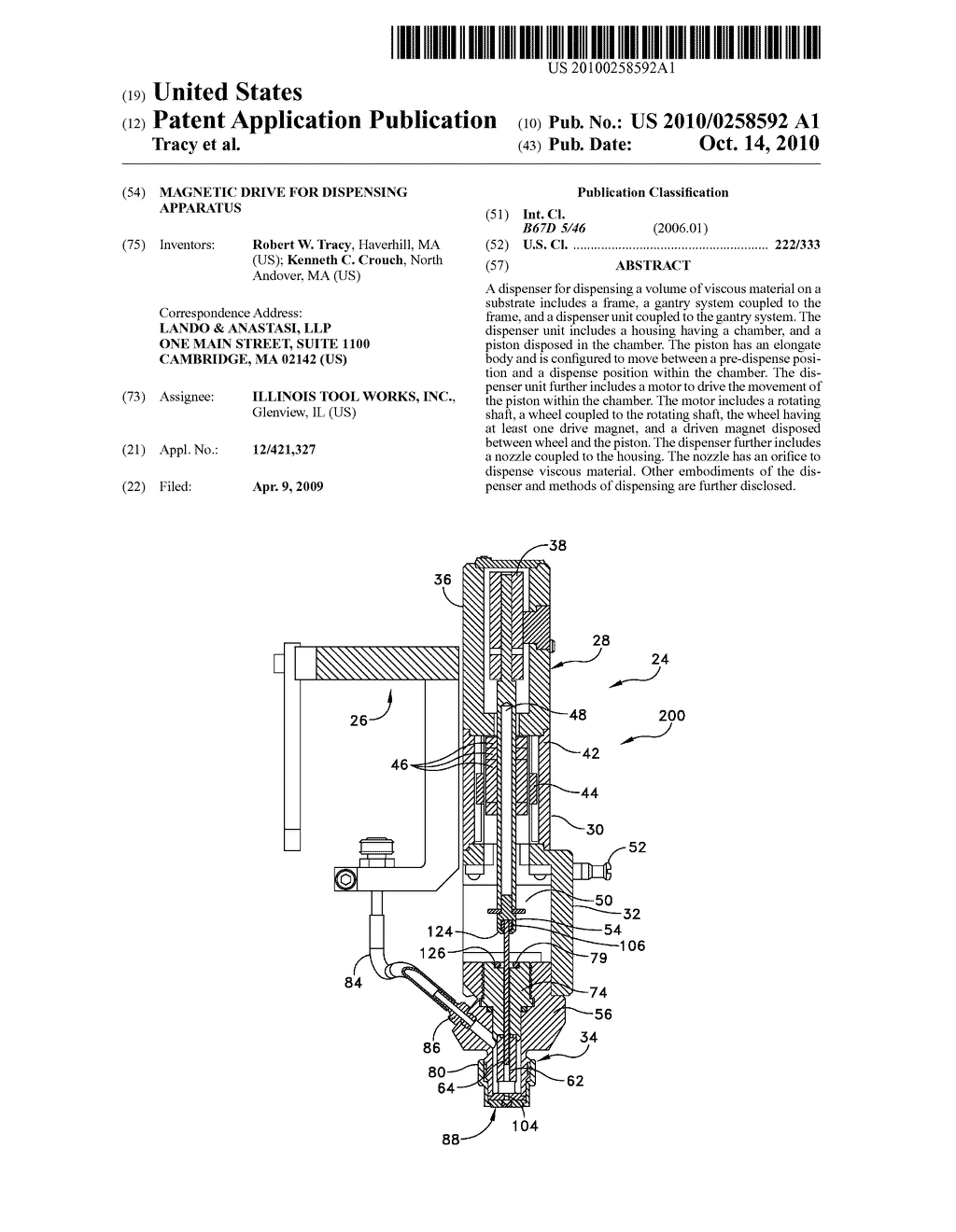 MAGNETIC DRIVE FOR DISPENSING APPARATUS - diagram, schematic, and image 01