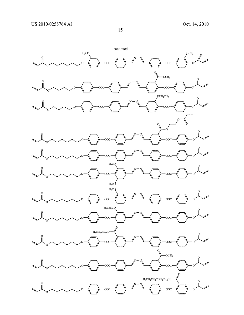 POLYMERIZABLE LIQUID CRYSTAL COMPOUND, POLYMERIZABLE LIQUID CRYSTAL COMPOSITION, LIQUID CRYSTALLINE POLYMER, AND OPTICAL ANISOTROPIC ARTICLE - diagram, schematic, and image 16