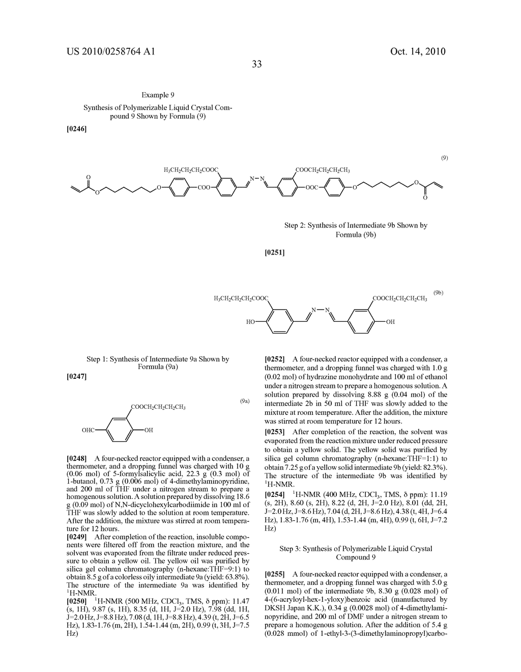 POLYMERIZABLE LIQUID CRYSTAL COMPOUND, POLYMERIZABLE LIQUID CRYSTAL COMPOSITION, LIQUID CRYSTALLINE POLYMER, AND OPTICAL ANISOTROPIC ARTICLE - diagram, schematic, and image 34