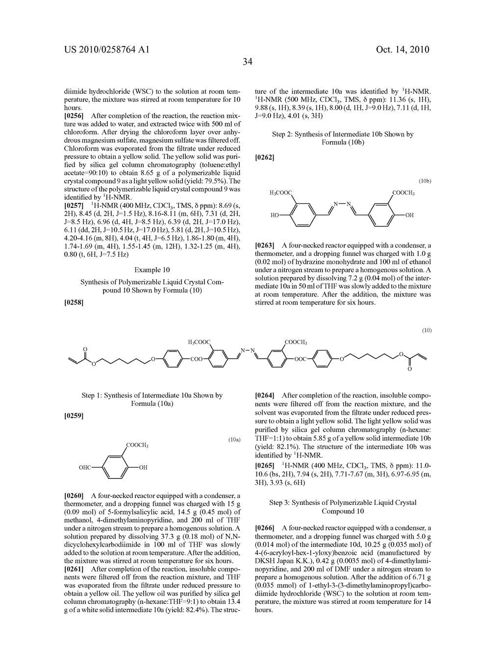 POLYMERIZABLE LIQUID CRYSTAL COMPOUND, POLYMERIZABLE LIQUID CRYSTAL COMPOSITION, LIQUID CRYSTALLINE POLYMER, AND OPTICAL ANISOTROPIC ARTICLE - diagram, schematic, and image 35