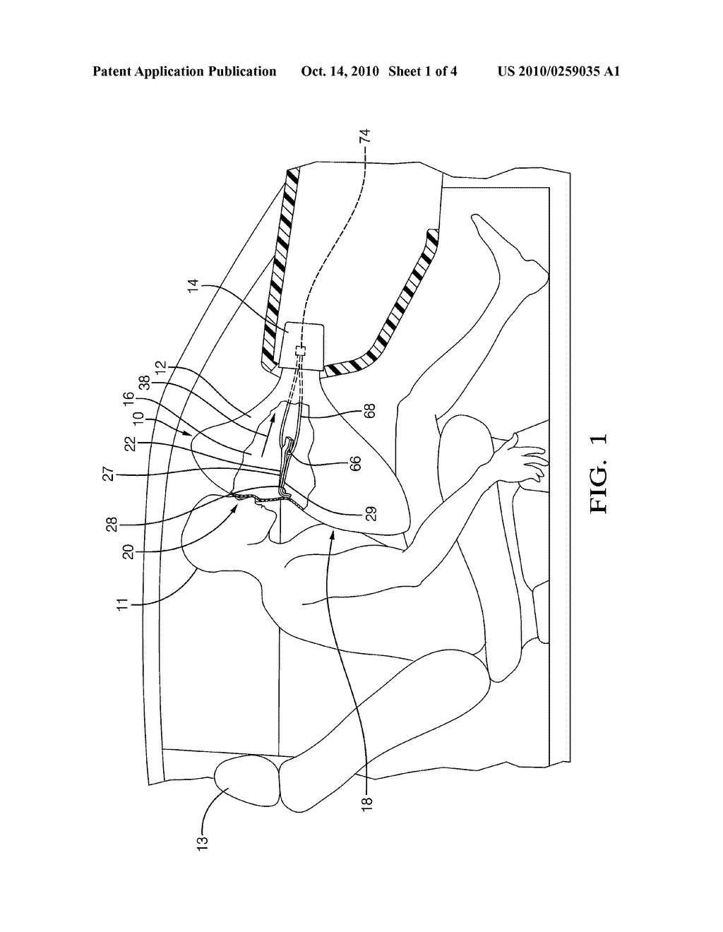 INFLATABLE CUSHION ASSEMBLY INCLUDING BREAKABLE TETHER STITCHES - diagram, schematic, and image 02