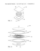 LOW PROFILE LAYERED COIL AND CORES FOR MAGNETIC COMPONENTS diagram and image