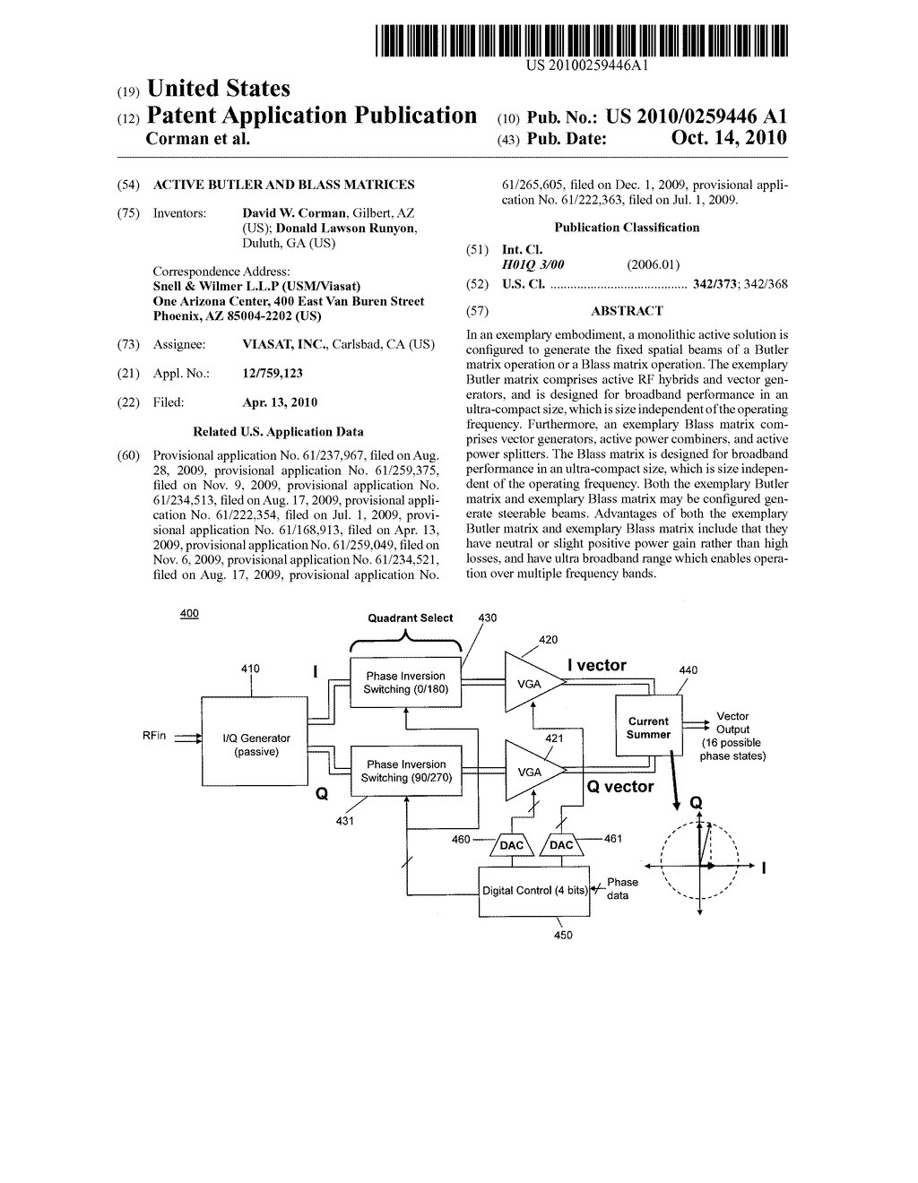 ACTIVE BUTLER AND BLASS MATRICES - diagram, schematic, and image 01