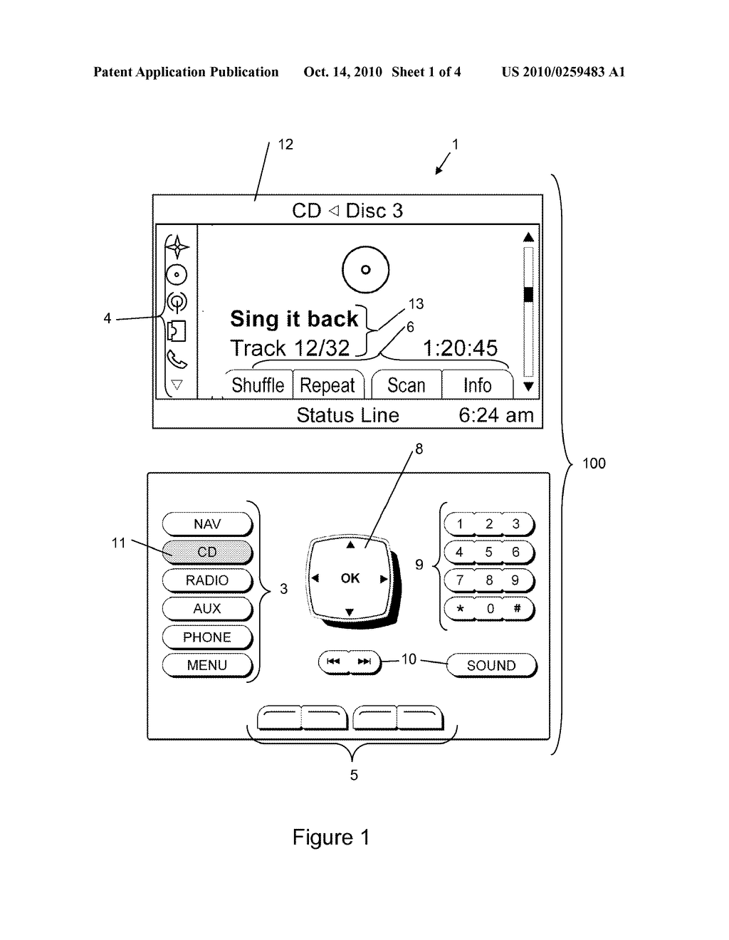 OPERATING AND DISPLAY SYSTEM FOR A VEHICLE - diagram, schematic, and image 02