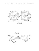 Light-beam-scanning system utilizing counter-rotating prism wheels diagram and image