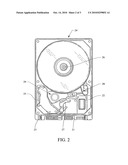 Hard disc drive assembly with PCB with IO and read/write connectors on the same end diagram and image