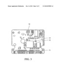 Hard disc drive assembly with PCB with IO and read/write connectors on the same end diagram and image