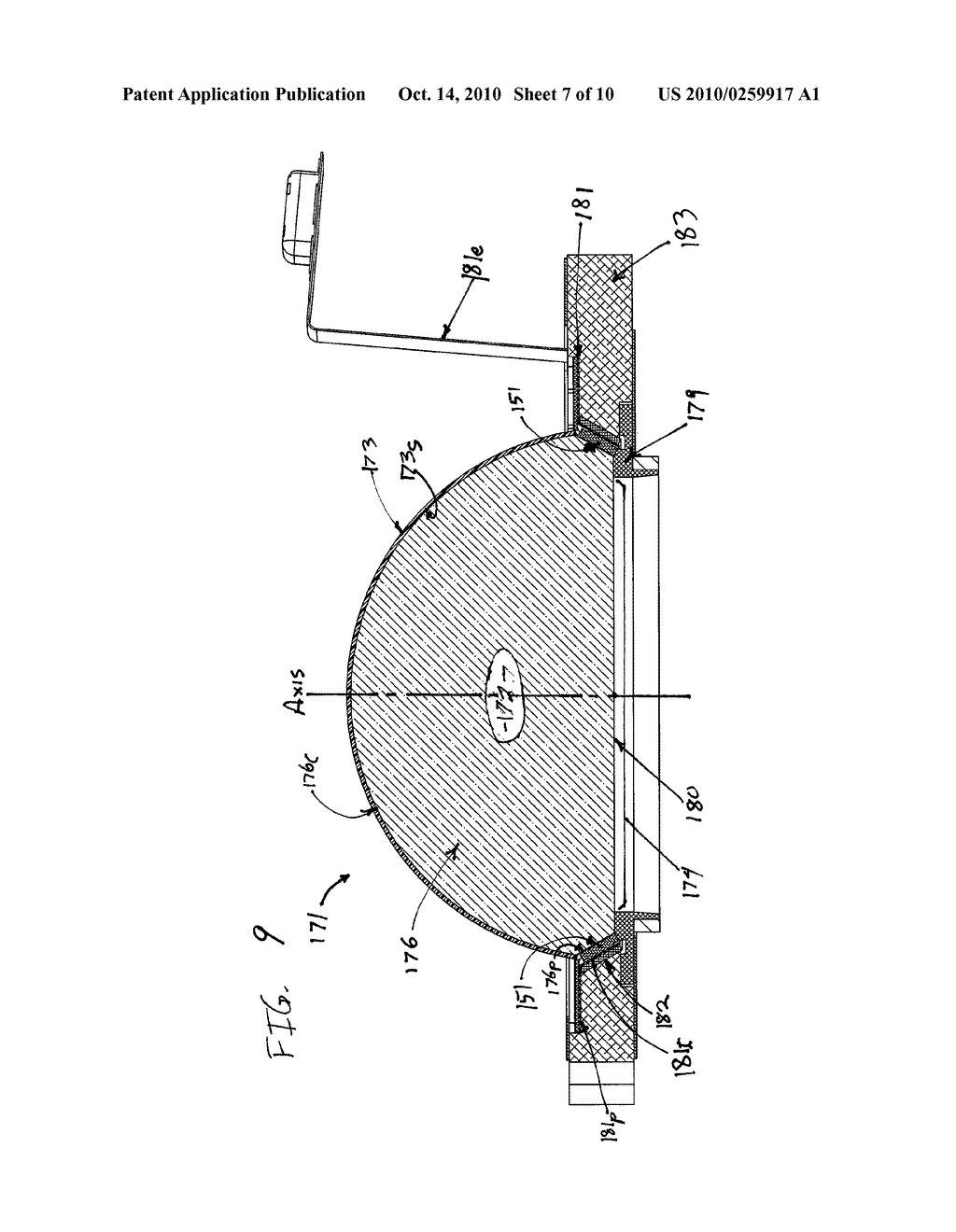 LIGHT FIXTURE USING UV SOLID STATE DEVICE AND REMOTE SEMICONDUCTOR NANOPHOSPHORS TO PRODUCE WHITE LIGHT - diagram, schematic, and image 08