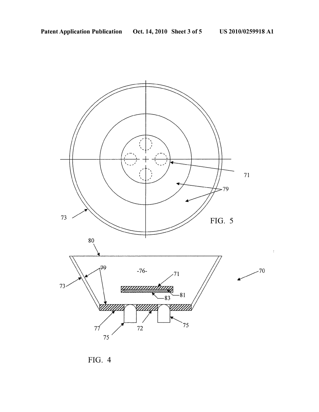 SOLID STATE LIGHTING SYSTEM WITH OPTIC PROVIDING OCCLUDED REMOTE PHOSPHOR - diagram, schematic, and image 04