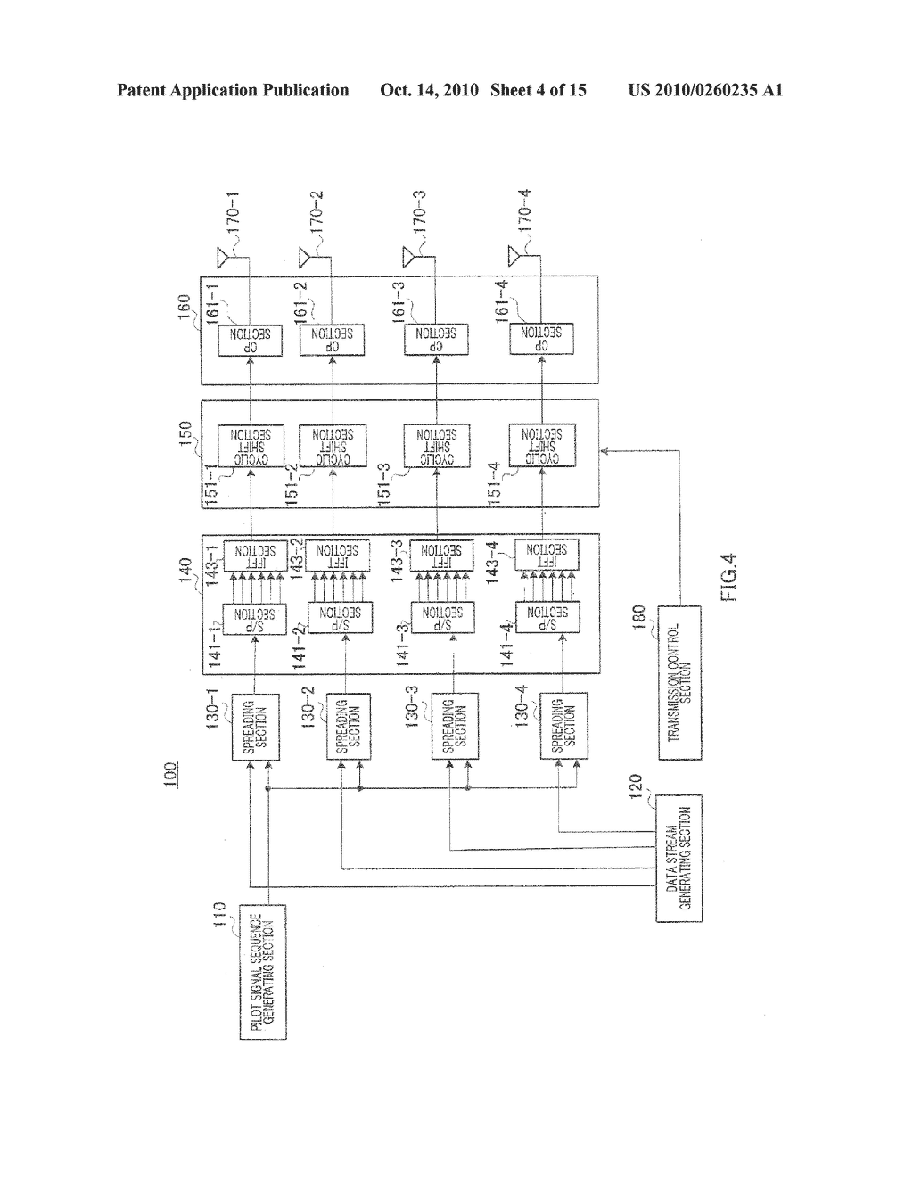 PILOT TRANSMISSION METHOD, MIMO TRANSMISSION DEVICE, MIMO RECEPTION DEVICE WHICH PERFORMS COMMUNICATION WITH MIMO TRANSMISSION DEVICE - diagram, schematic, and image 05