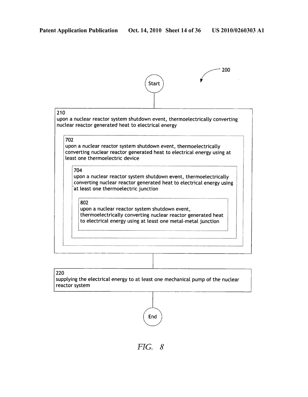 Method and system for the thermoelectric conversion of nuclear reactor generated heat - diagram, schematic, and image 15