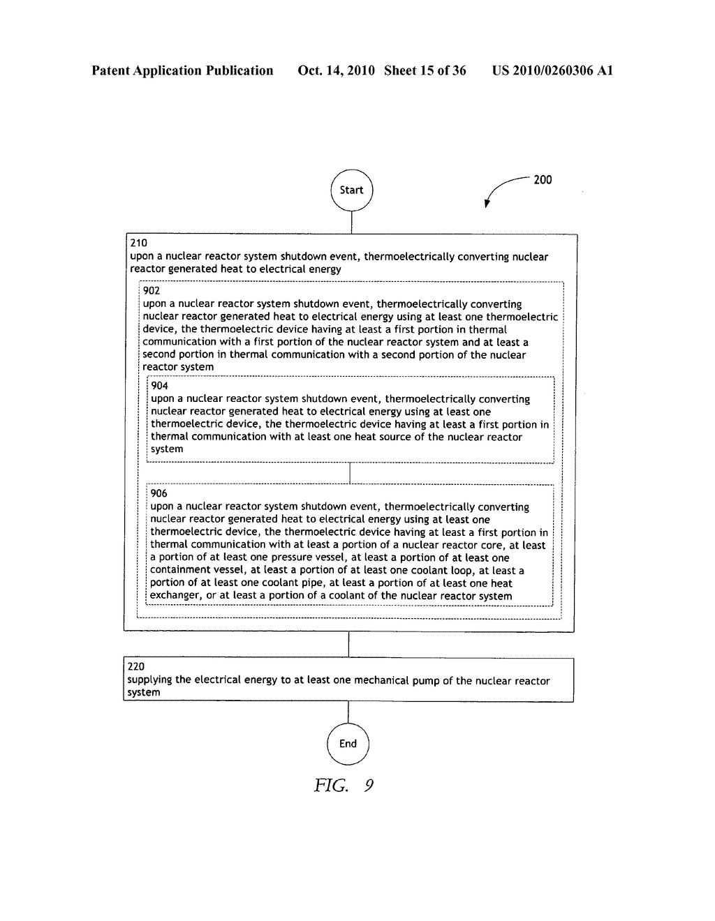 Method and system for the thermoelectric conversion of nuclear reactor generated heat - diagram, schematic, and image 16