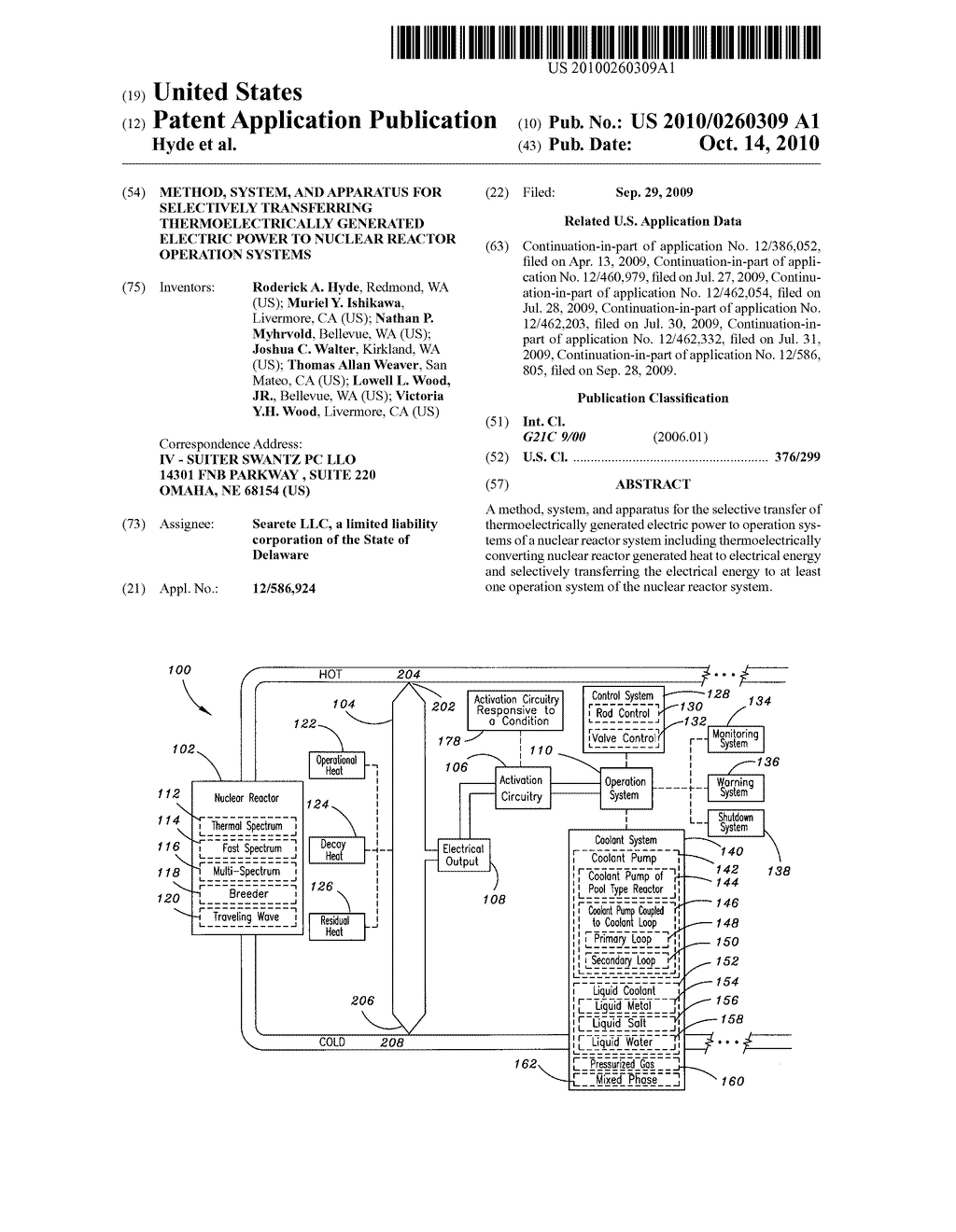 Method, System, and apparatus for selectively transferring thermoelectrically generated electric power to nuclear reactor operation systems - diagram, schematic, and image 01