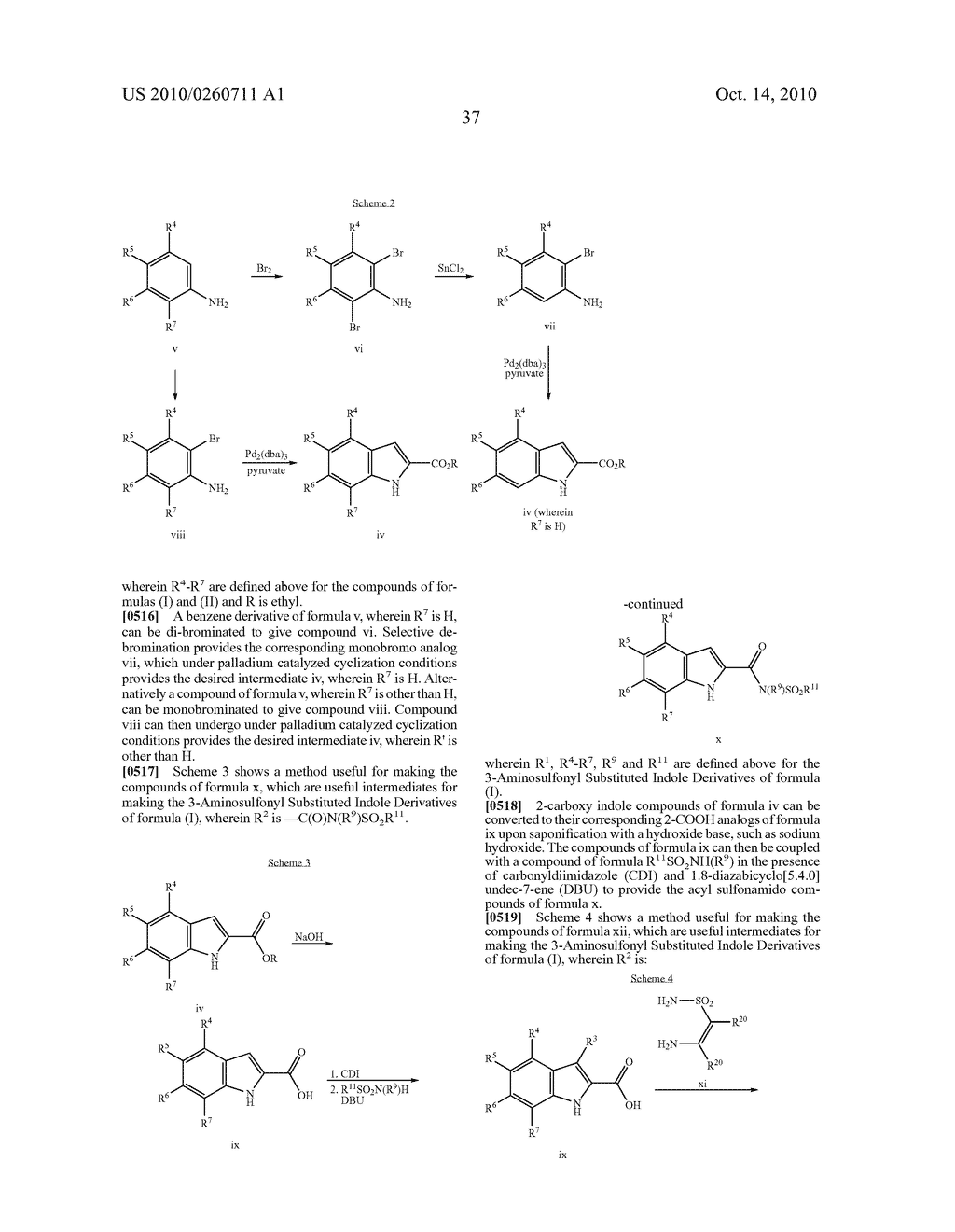 3-AMINOSULFONYL SUBSTITUTED INDOLE DERIVATIVES AND METHODS OF USE THEREOF - diagram, schematic, and image 38