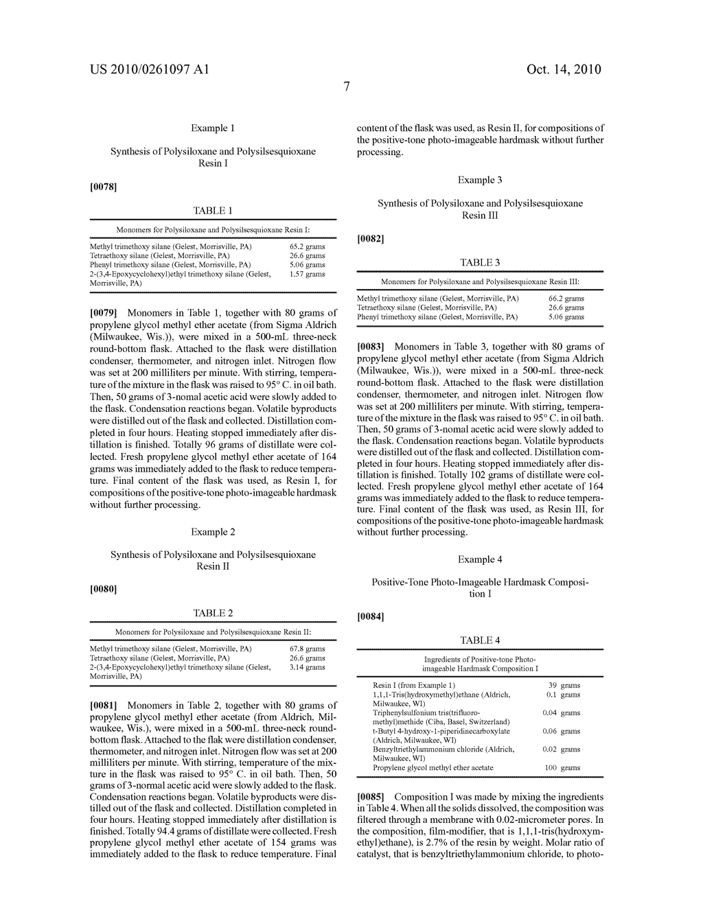 Photo-imageable Hardmask with Positive Tone for Microphotolithography - diagram, schematic, and image 14