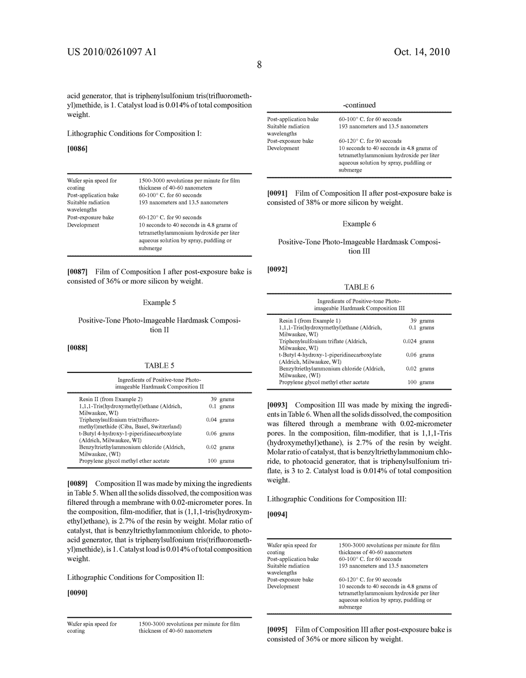 Photo-imageable Hardmask with Positive Tone for Microphotolithography - diagram, schematic, and image 15