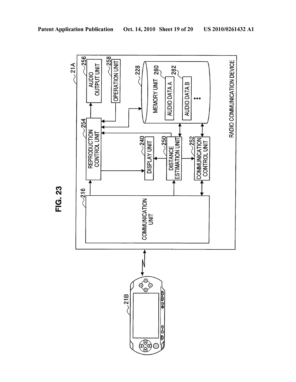 Radio Communication Device, Audio Data Reproducing Method and Program - diagram, schematic, and image 20