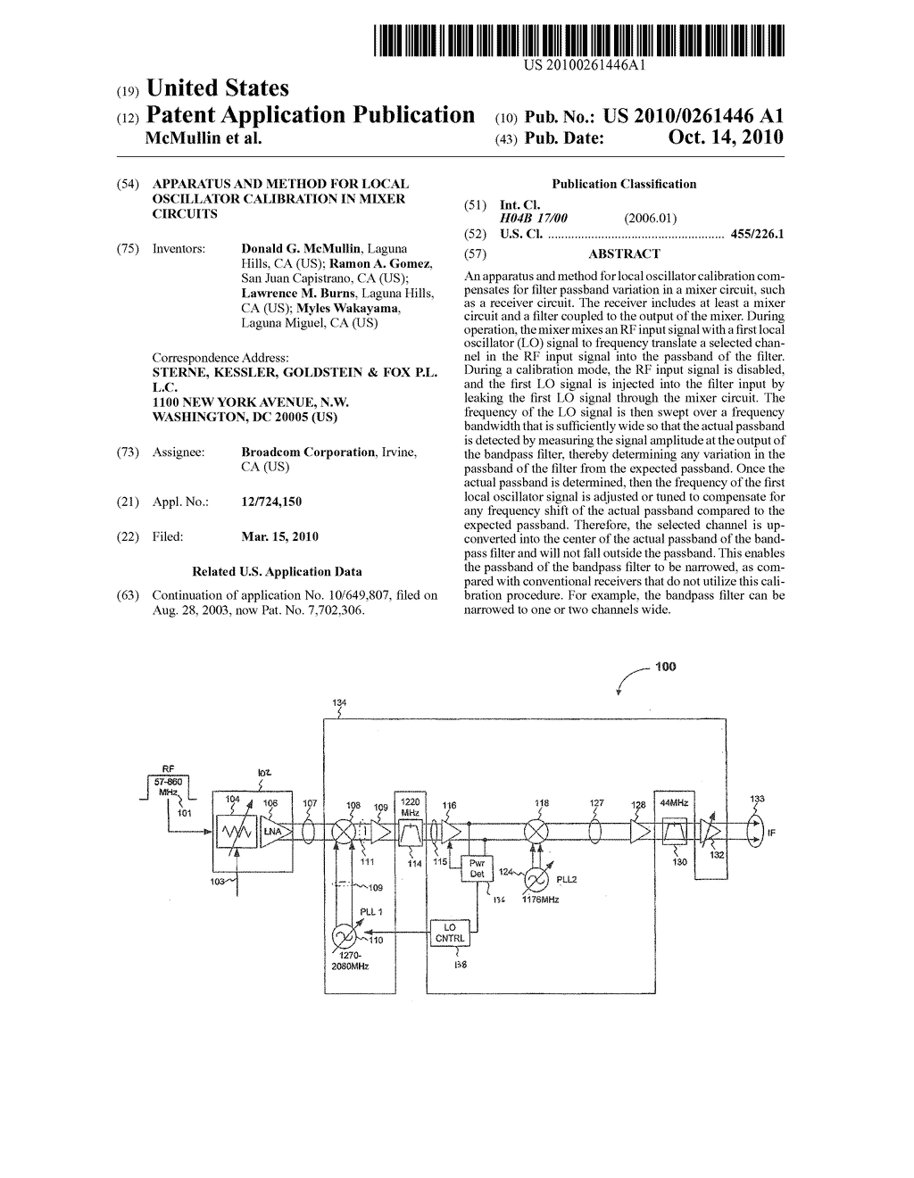 Apparatus and Method for Local Oscillator Calibration in Mixer Circuits - diagram, schematic, and image 01