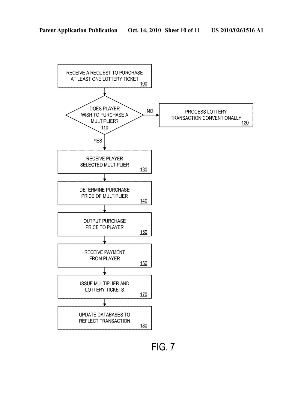 SYSTEM AND METHOD FOR APPLYING LOTTERY MULTIPLIERS - diagram, schematic, and image 11