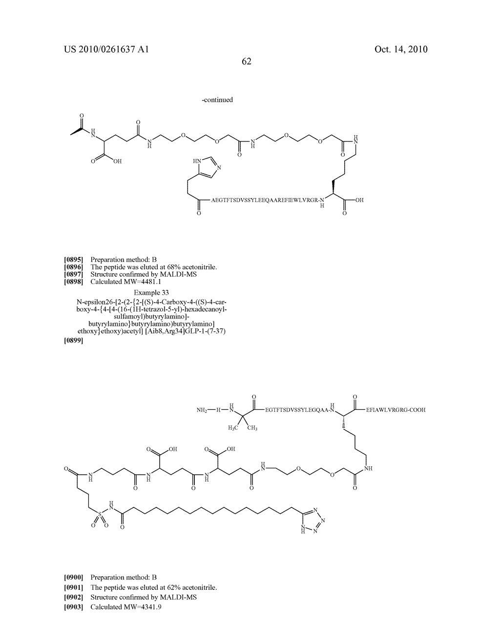 PEPTIDES DERIVATIZED WITH A-B-C-D- AND THEIR THERAPEUTICAL USE - diagram, schematic, and image 63