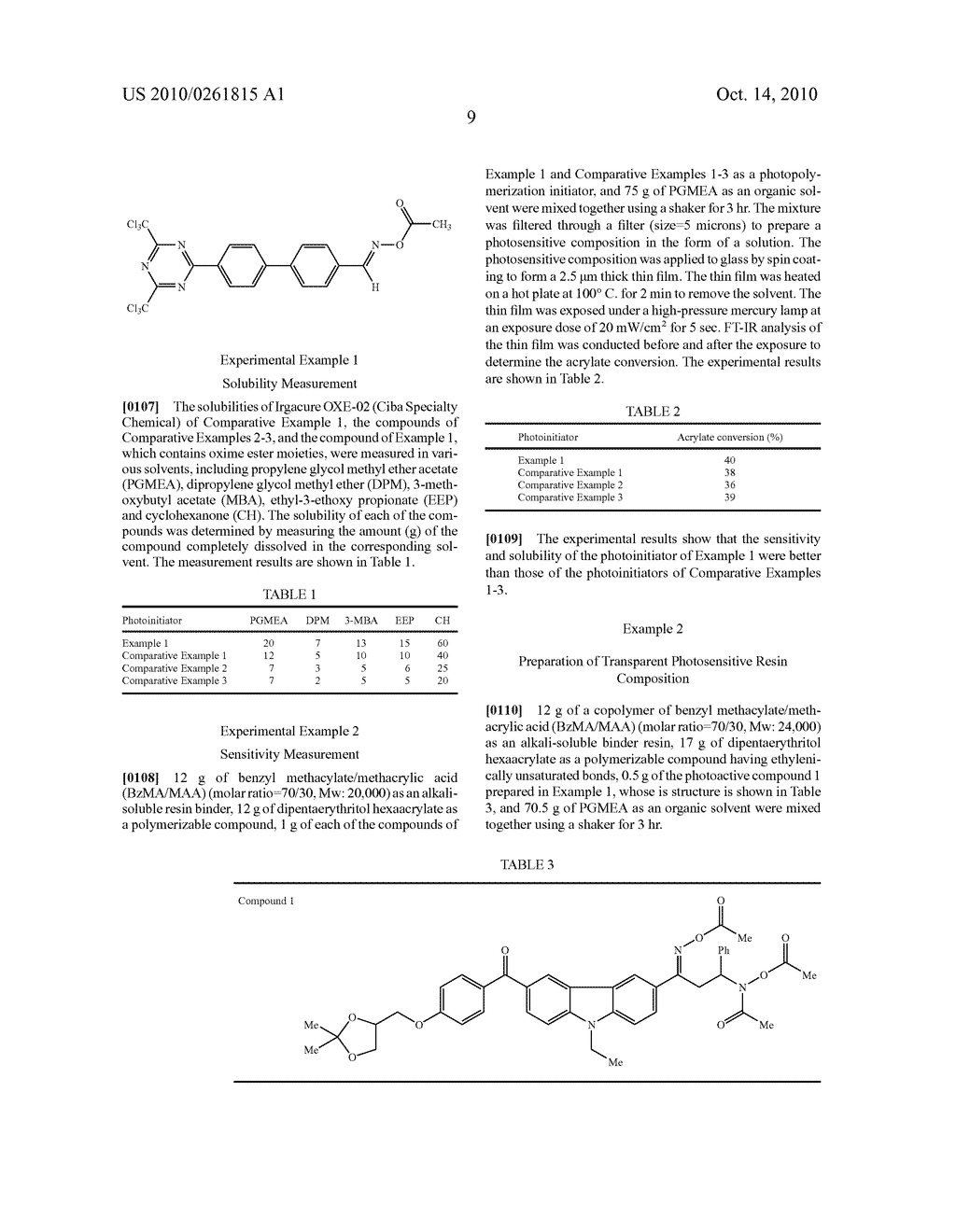 PHOTOACTIVE COMPOUND AND PHOTOSENSITIVE RESIN COMPOSITION COMPRISING THE SAME - diagram, schematic, and image 10