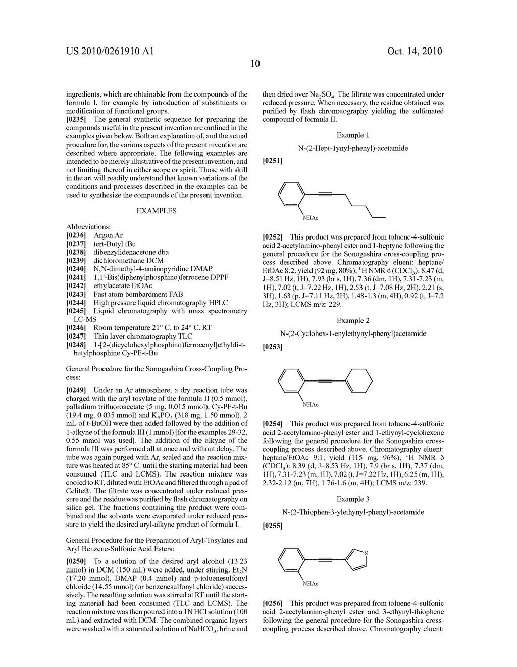 Process for the palladium-catalyzed coupling of terminal alkynes with aryl tosylates - diagram, schematic, and image 11