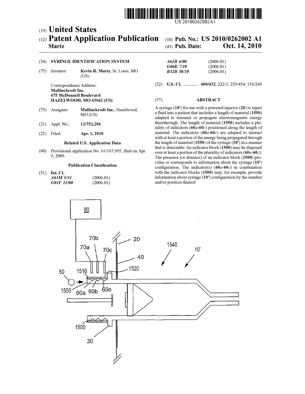 Syringe Identification System - diagram, schematic, and image 01