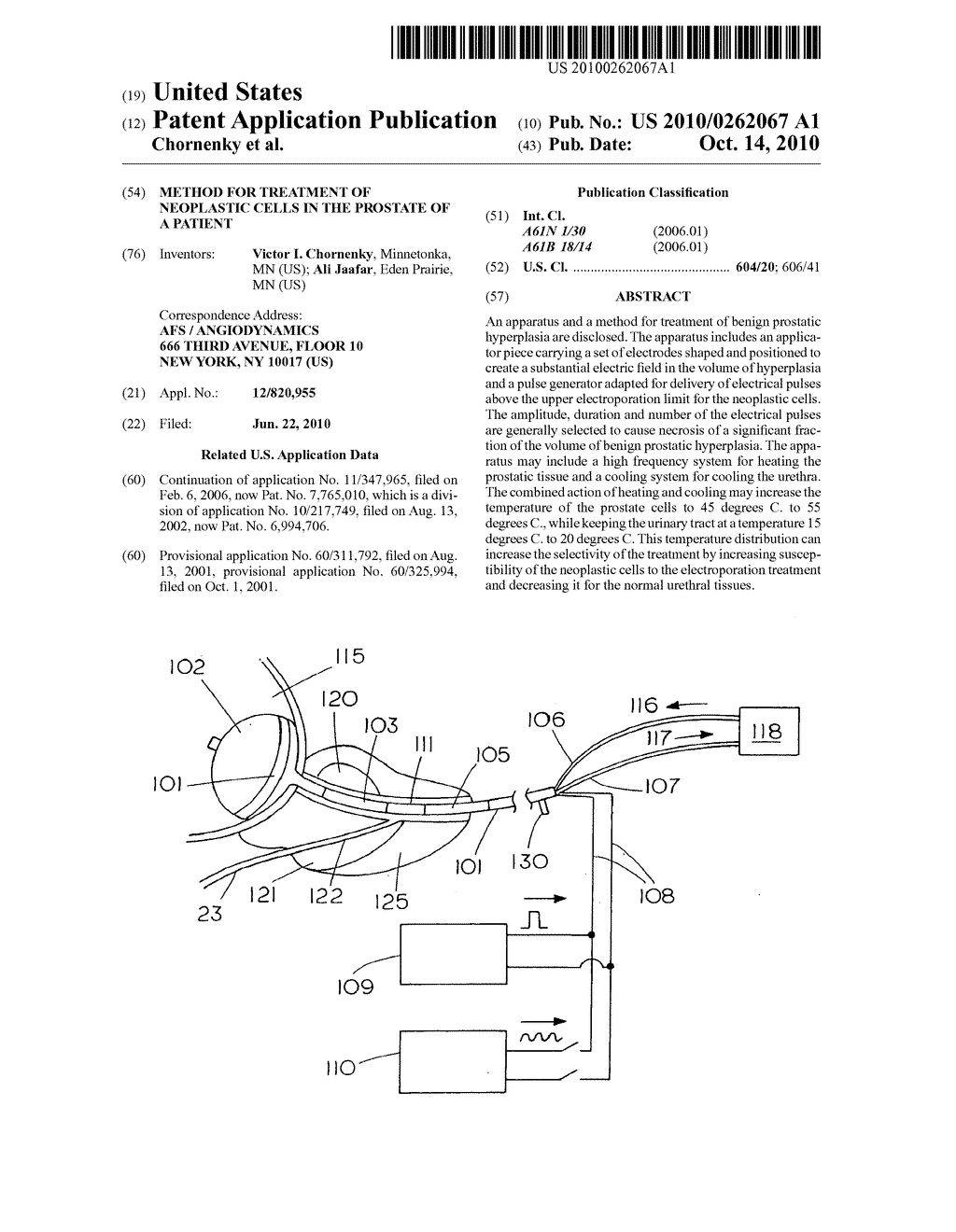 Method for Treatment of Neoplastic Cells in the Prostate of a Patient - diagram, schematic, and image 01