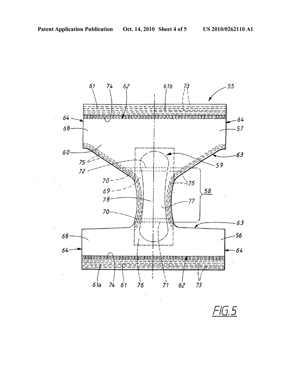 METHOD OF PRODUCING AN ABSORBENT GARMENT, AND AN ABSORBENT GARMENT PRODUCED ACCORDING TO THE METHOD - diagram, schematic, and image 05