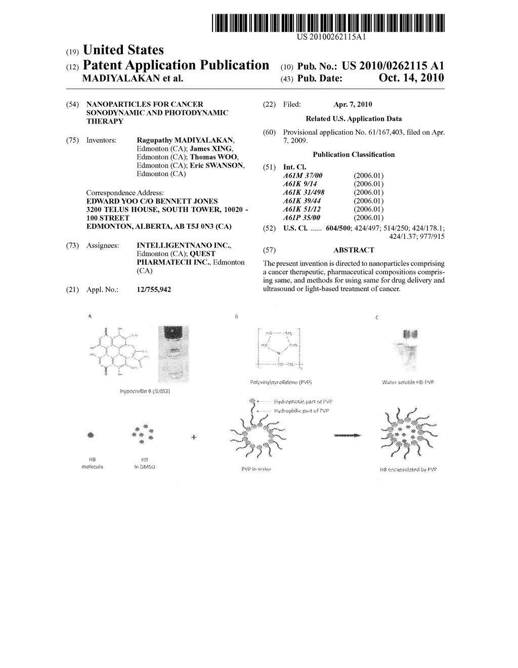 NANOPARTICLES FOR CANCER SONODYNAMIC AND PHOTODYNAMIC THERAPY - diagram, schematic, and image 01