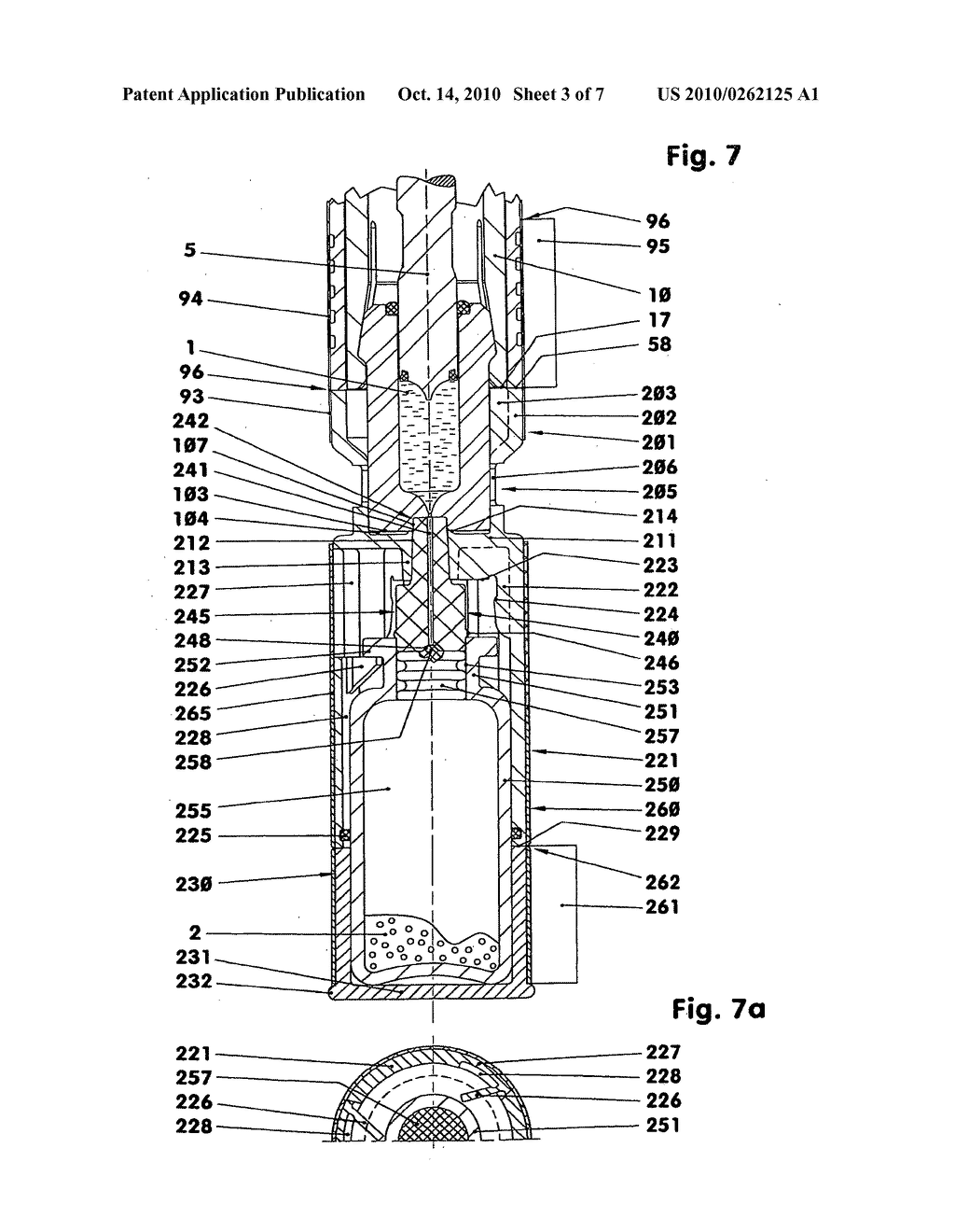 Disposable injector with a manually actuated piston and with a twin chamber system - diagram, schematic, and image 04