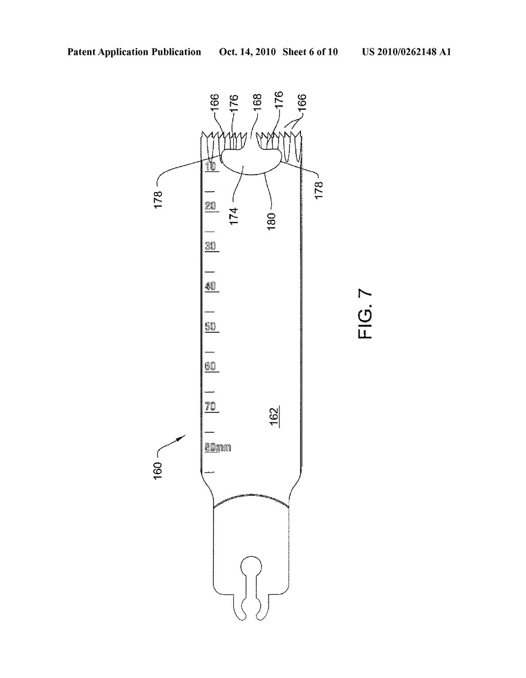 SURGICAL SAGITTAL SAW BLADE WITH SPACED APART TINES FROM WHICH THE BLADE TEETH EMERGE AND RECESSED WEBS THAT EXTEND BETWEEN THE TINES - diagram, schematic, and image 07