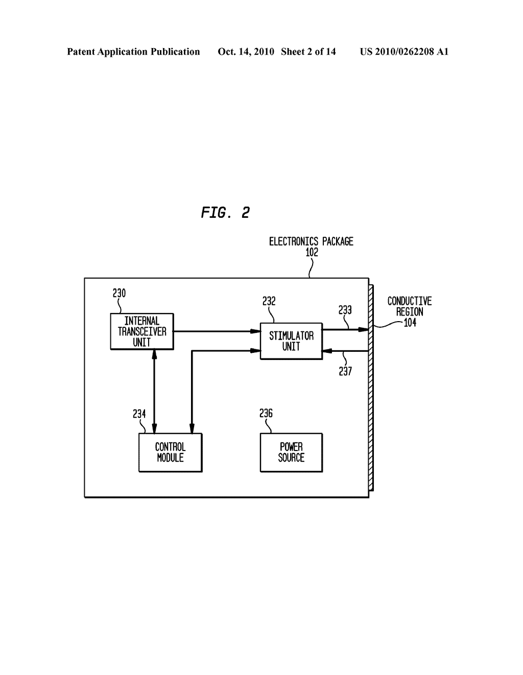 ELECTRONICS PACKAGE FOR AN ACTIVE IMPLANTABLE MEDICAL DEVICE - diagram, schematic, and image 03