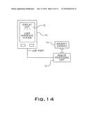 Electronic flight bag user interface system diagram and image