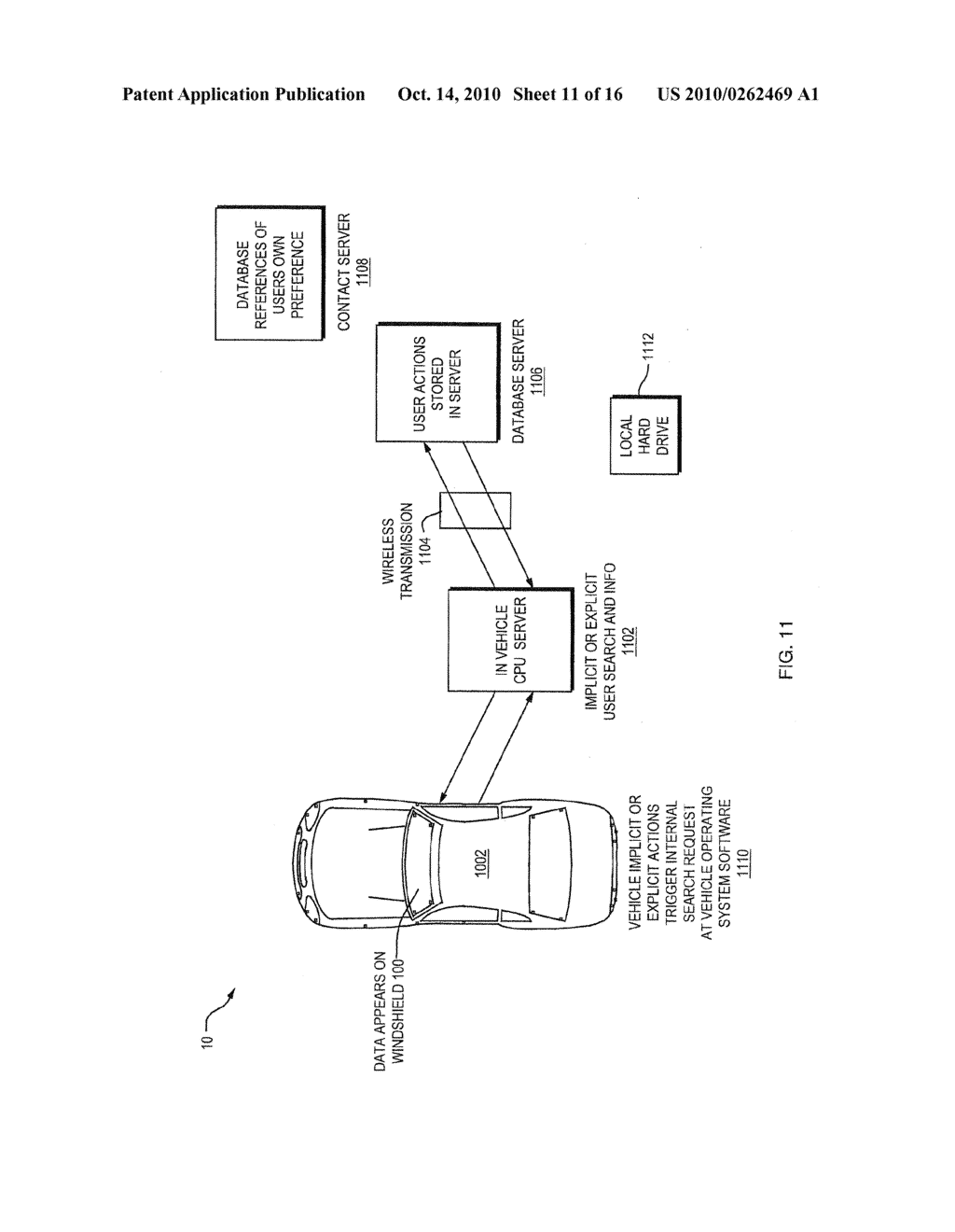 DIGITAL WINDSHIELD INFORMATION SYSTEM EMPLOYING A RECOMMENDATION ENGINE KEYED TO A MAP DATABASE SYSTEM - diagram, schematic, and image 12