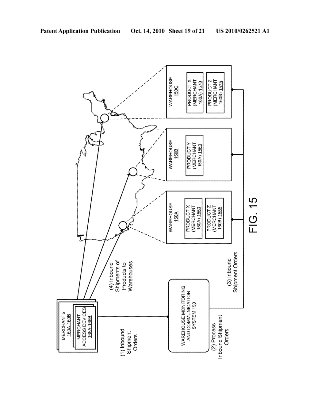 ONLINE MERCHANTS TO THIRD PARTY WAREHOUSE PROVIDERS BROKER AND ORDER FULFILLMENT SYSTEM - diagram, schematic, and image 20