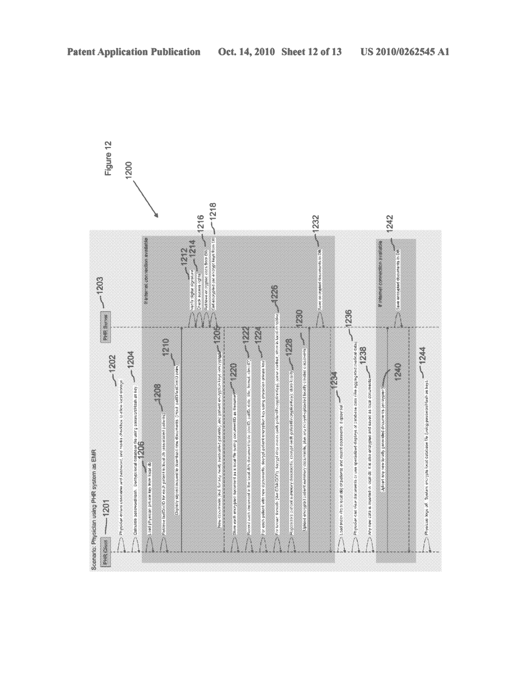 SYSTEMS AND METHODS FOR CONSTRUCTING A LOCAL ELECTRONIC MEDICAL RECORD DATA STORE USING A REMOTE PERSONAL HEALTH RECORD SERVER - diagram, schematic, and image 13