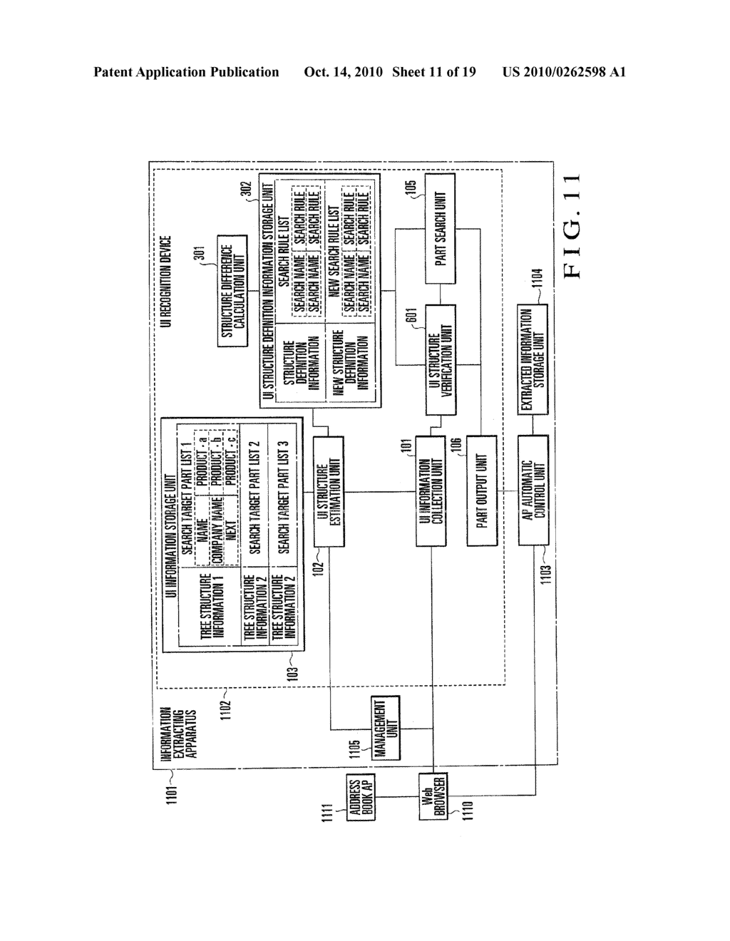 USER INTERFACE RECOGNITION DEVICE AND USER INTERFACE RECOGNITION METHOD - diagram, schematic, and image 12