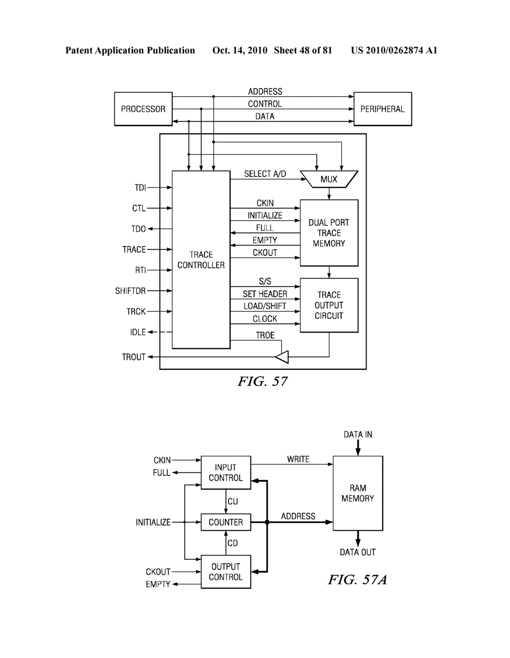 SELECTABLE JTAG OR TRACE ACCESS WITH DATA STORE AND OUTPUT - diagram, schematic, and image 49