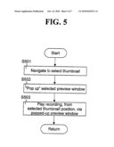 METHOD OF DISPLAYING RECORDED MATERIAL AND DISPLAY DEVICE USING THE SAME diagram and image