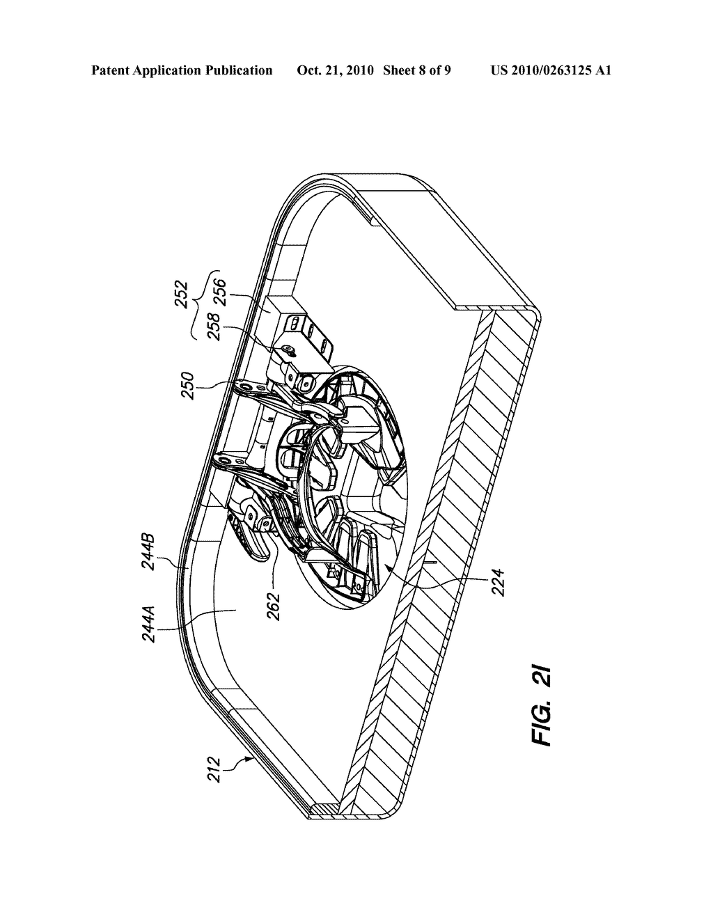 EMBEDDED HEADREST ASSEMBLY FOR A MASSAGE TABLE - diagram, schematic, and image 09