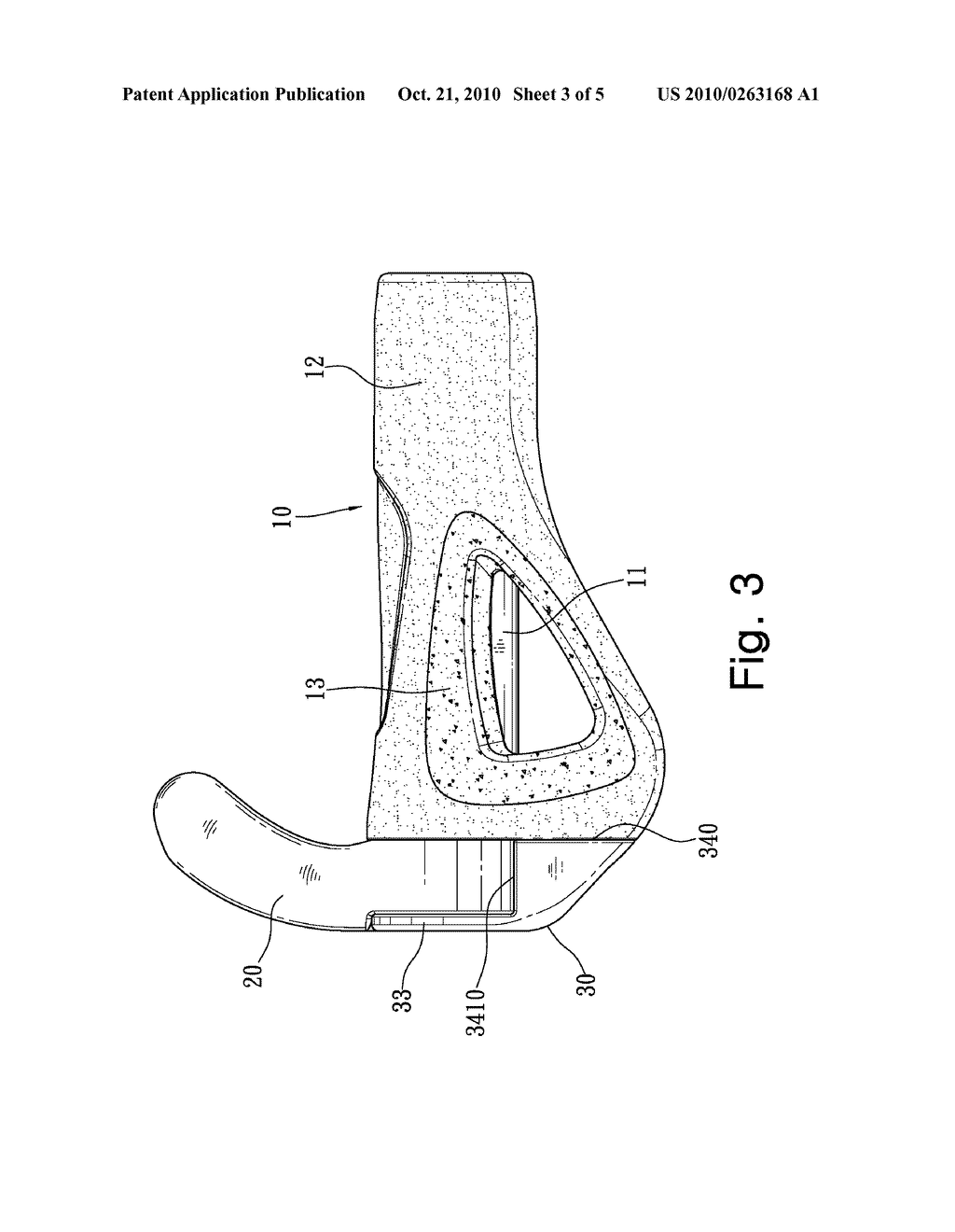 Gripping structure with an auxiliary handle of a bicycle - diagram, schematic, and image 04