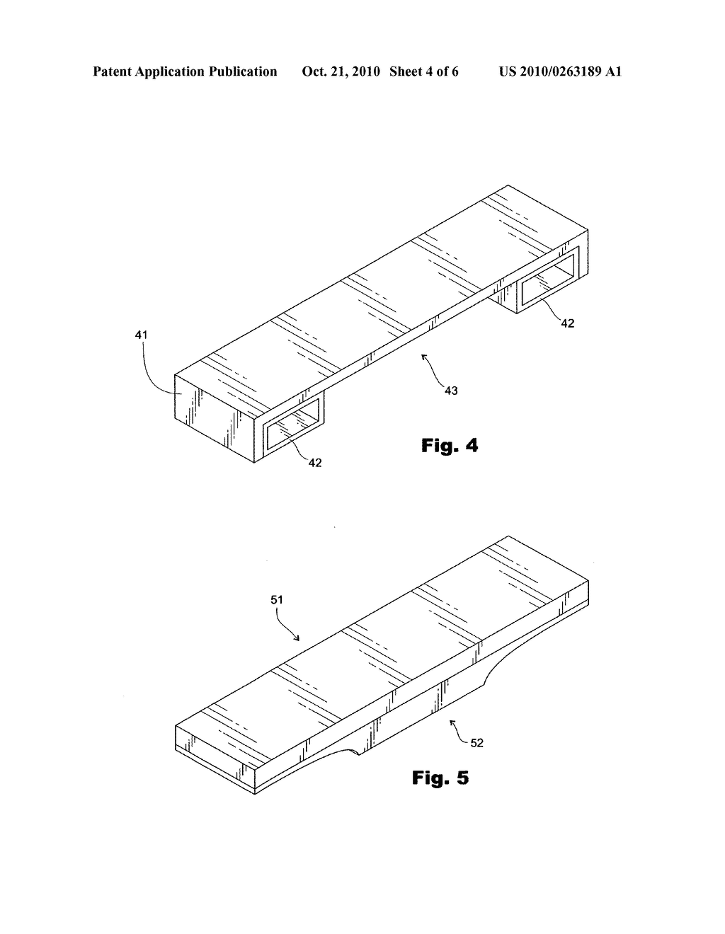 Shoulder protection pad for ladders with hollows to accommodate rung ends and rivets - diagram, schematic, and image 05