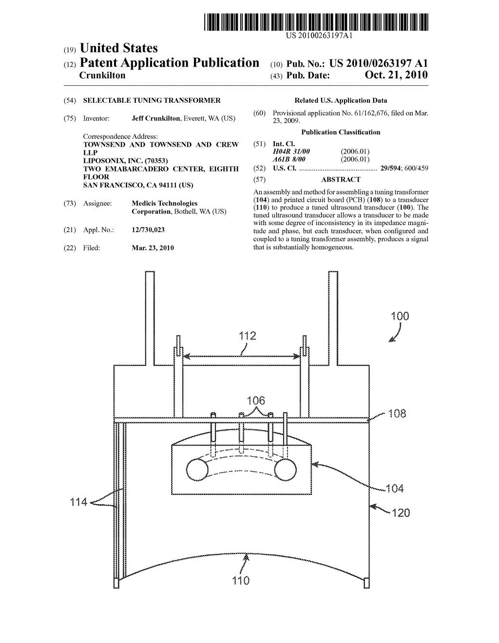 SELECTABLE TUNING TRANSFORMER - diagram, schematic, and image 01