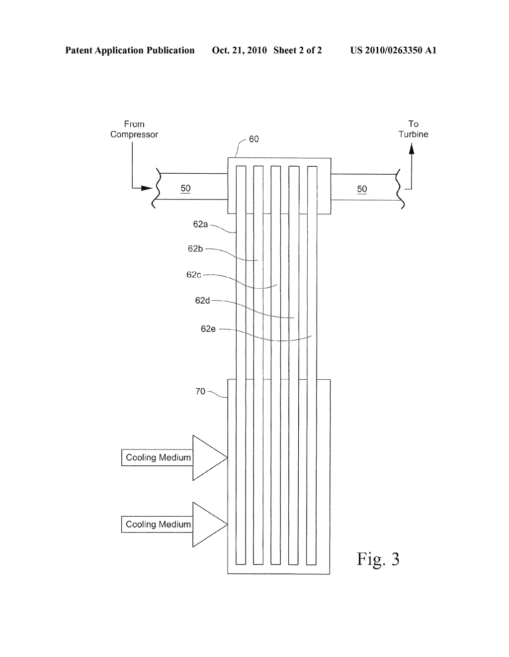 APPARATUS AND METHOD FOR COOLING A TURBINE USING HEAT PIPES - diagram, schematic, and image 03