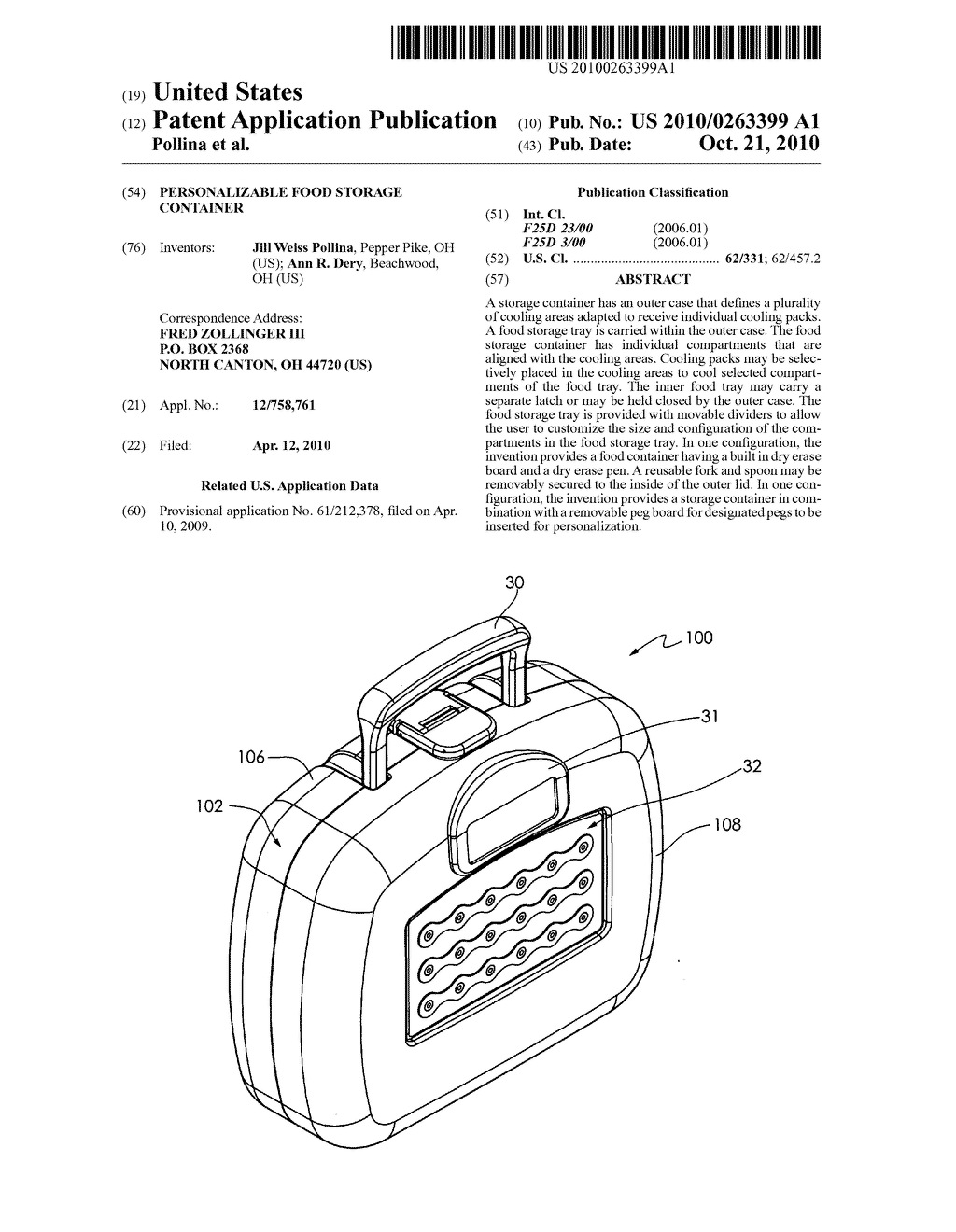 PERSONALIZABLE FOOD STORAGE CONTAINER - diagram, schematic, and image 01