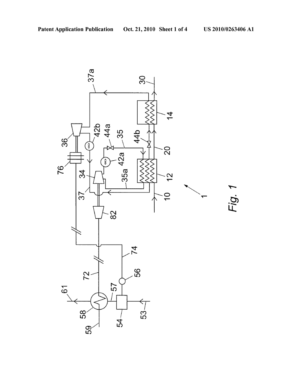 METHOD AND APPARATUS FOR COOLING AND LIQUEFYING A HYDROCARBON STREAM - diagram, schematic, and image 02