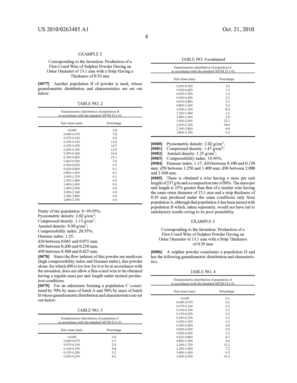 POWDER FOR SULPHUR-BASED FLUX-CORED WIRE, FLUX-CORED WIRE AND METHOD FOR PRODUCING A FLUX-CORED WIRE USING IT - diagram, schematic, and image 05