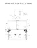 Self-inking hand stamp diagram and image